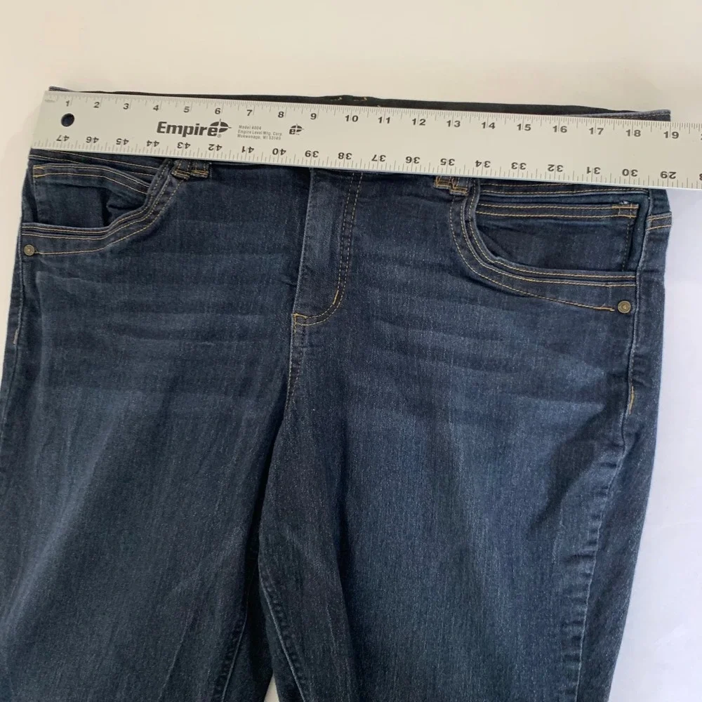 Democracy‎ Ab Technology Jeans Womens 20W Dark Wash Ankle Stretch Tummy Control